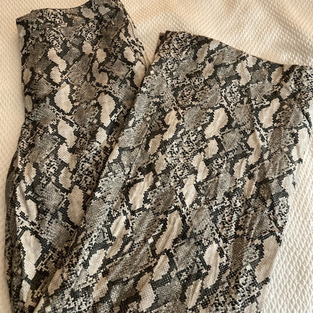 Snake print pants